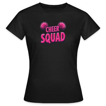 Cheerleading Cheer Squad Cheer Squad - Frauen T-Shirt - Schwarz - Vorne - AI Model Female 172 dark (172cm)