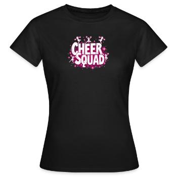 Cheerleading Cheer Squad Team Begeisterung - Frauen T-Shirt - Schwarz - Vorne - AI Model Female 172 dark (172cm)
