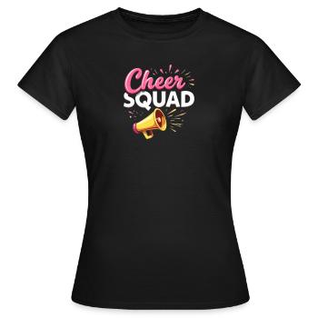 Cheer Squad Begeisterung und Teamgeist - Frauen T-Shirt - Schwarz - Vorne - AI Model Female 172 dark (172cm)
