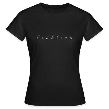 Frühling - Frauen T-Shirt - Schwarz - Vorne - AI Model Female 172 dark (172cm)