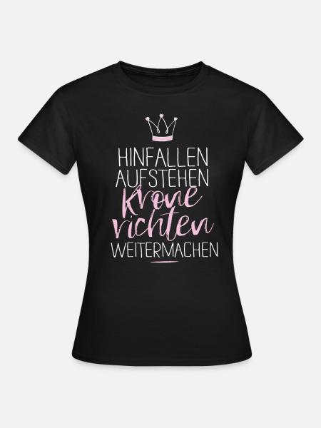 krone-richten.png - Frauen T-Shirt - Schwarz