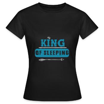 Roi du sommeil - T-shirt Femme - noir - Devant - AI Model Female 172 dark (172cm)