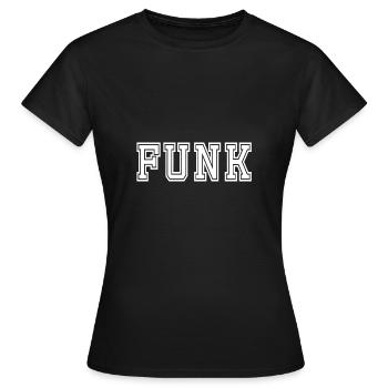 Funk - Frauen T-Shirt - Schwarz - Vorne - AI Model Female 172 dark (172cm)