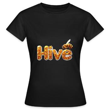 Bienenstock Bienenhaltung Honig Hive - Frauen T-Shirt - Schwarz - Vorne - AI Model Female 172 dark (172cm)