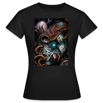 Moment III - T-shirt Femme - noir - Devant - AI Model Female 172 dark (172cm)