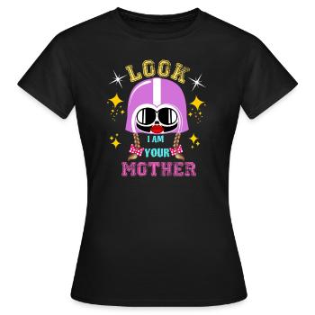 Idée drôle de tenue de fête de jour de mères pour des femmes - T-shirt Femme - noir - Devant - AI Model Female 172 dark (172cm)