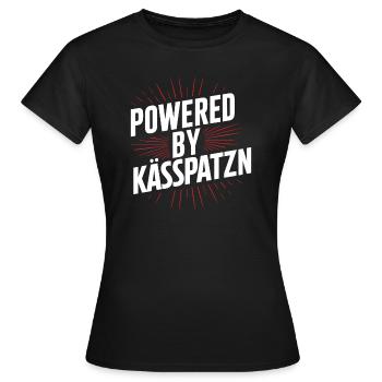 Fromage souabe dialecte spaetzle cuisine souabe - T-shirt Femme - noir - Devant - AI Model Female 172 dark (172cm)