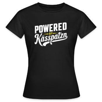 Fromage souabe Spätzle Dialecte Cuisine souabe - T-shirt Femme - noir - Devant - AI Model Female 172 dark (172cm)