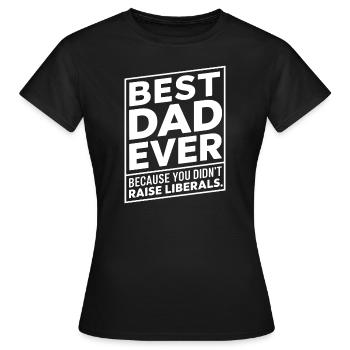 Konservativer Vatertag Bester Papa Republikaner - Frauen T-Shirt - Schwarz - Vorne - AI Model Female 172 dark (172cm)