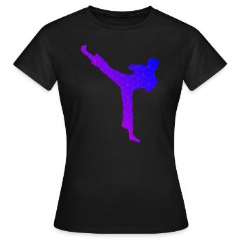 Kickboxing Kickboxing Hommes Kickboxing - T-shirt Femme - noir - Devant - AI Model Female 172 dark (172cm)
