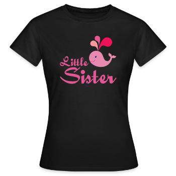 Petite soeur - T-shirt Femme - noir - Devant - AI Model Female 172 dark (172cm)