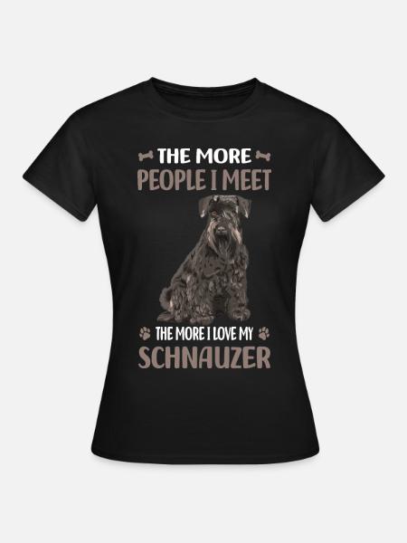 Schnauzer Hunderasse - Frauen T-Shirt - Schwarz
