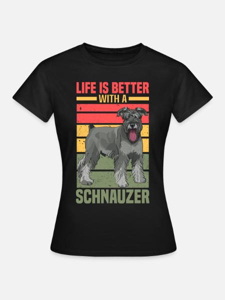 Schnauzer - Frauen T-Shirt - Schwarz
