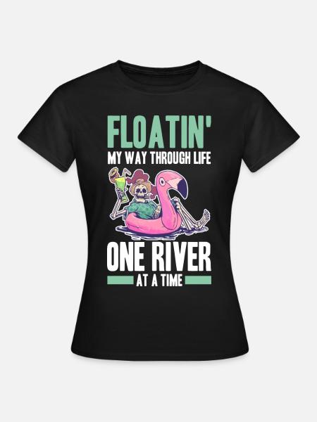 Rafting - Frauen T-Shirt - Schwarz