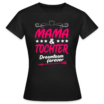 Idée cadeau fille fille maman - T-shirt Femme - noir - Devant - AI Model Female 172 dark (172cm)