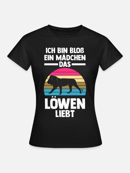 Löwe Löwen - Frauen T-Shirt - Schwarz
