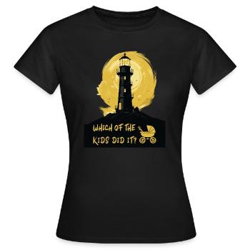 Meurtre de phare - Triplés de Pickwick - Halloween - T-shirt Femme - noir - Devant - AI Model Female 172 dark (172cm)