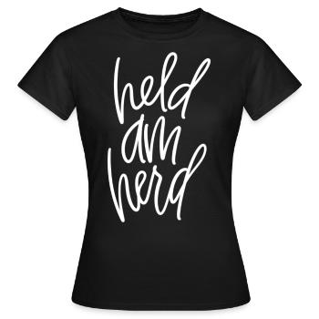 Held am Herd - Frauen T-Shirt - Schwarz - Vorne - AI Model Female 172 dark (172cm)