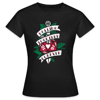 Role-playing wedding - Women's T-Shirt - black - Front - AI Model Female 172 dark (172cm)
