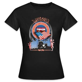Arizona - T-shirt Femme - noir - Devant - AI Model Female 172 dark (172cm)