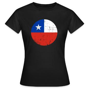 Chile - Frauen T-Shirt - Schwarz - Vorne - AI Model Female 172 dark (172cm)