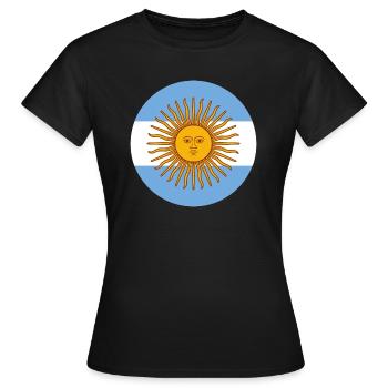 Argentina - Women's T-Shirt - black - Front - AI Model Female 172 dark (172cm)