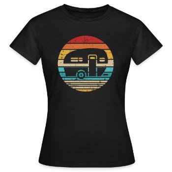 Caravane - T-shirt Femme - noir - Devant - AI Model Female 172 dark (172cm)