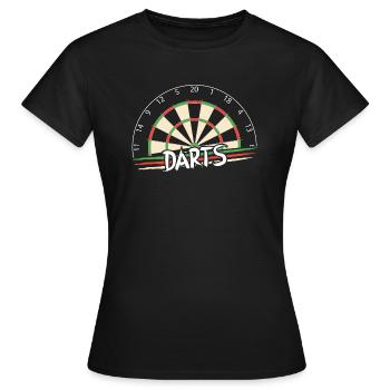Fléchettes - T-shirt Femme - noir - Devant - AI Model Female 172 dark (172cm)