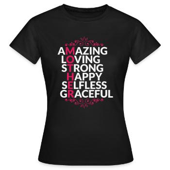 Maman Stupéfiant Stark Bonne fête des mères - T-shirt Femme - noir - Devant - AI Model Female 172 dark (172cm)