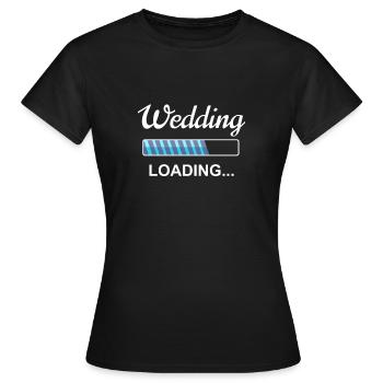 Cadeau de planification de mariage mariage fiançailles - T-shirt Femme - noir - Devant - AI Model Female 172 dark (172cm)