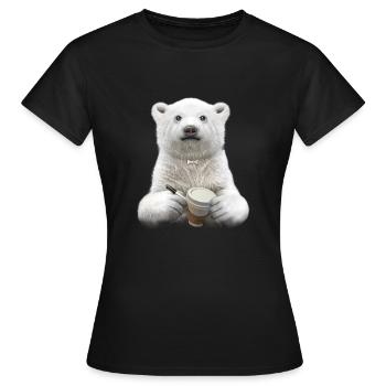 BARISTA (EBENE) - Frauen T-Shirt - Schwarz - Vorne - AI Model Female 172 dark (172cm)