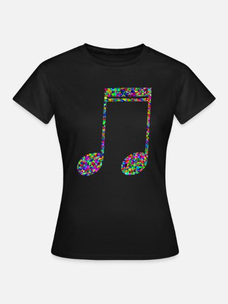 Musiknote - Frauen T-Shirt - Schwarz