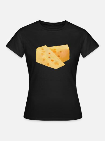 cheese - Frauen T-Shirt - Schwarz