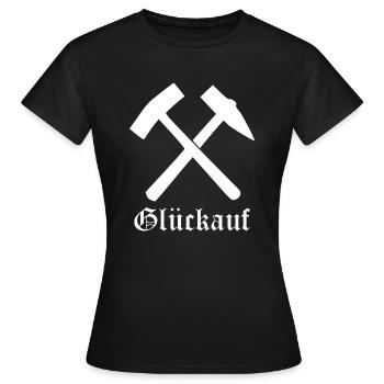 bonne chance - T-shirt Femme - noir - Devant - AI Model Female 172 dark (172cm)