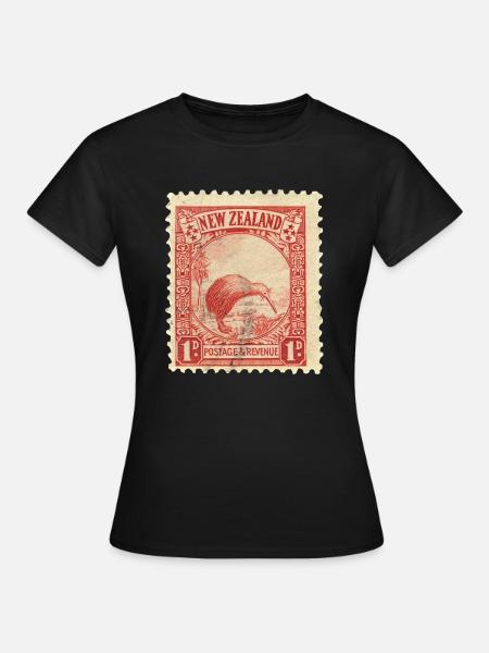 Kiwi stamp - T-shirt Femme - noir