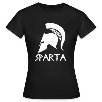 Sparta - Frauen T-Shirt - Schwarz - Vorne - AI Model Female 172 dark (172cm)