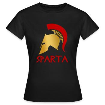 Sparta - Frauen T-Shirt - Schwarz - Vorne - AI Model Female 172 dark (172cm)