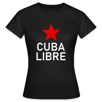 Cuba Libre - Cuba - Fidel - Castro Ché - Havana - Women's T-Shirt - black - Front - AI Model Female 172 dark (172cm)