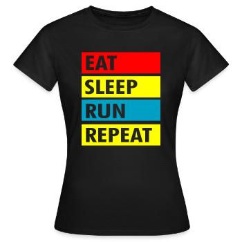 Courir - T-shirt Femme - noir - Devant - AI Model Female 172 dark (172cm)