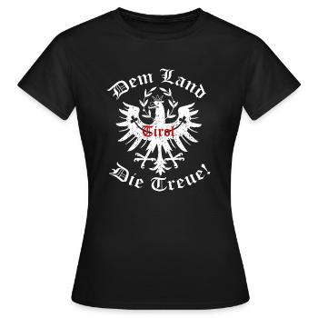 La loyauté du pays tyrolien - T-shirt Femme - noir - Devant - AI Model Female 172 dark (172cm)
