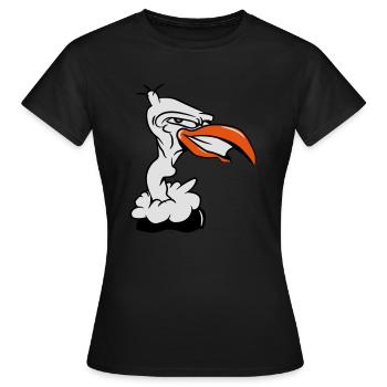 Be the first - Women's T-Shirt - black - Front - AI Model Female 172 dark (172cm)