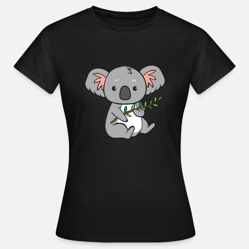 Koala - with branch - Women's T-Shirt - black