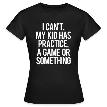 BASEBALL MOM - T-shirt Femme - noir - Devant - AI Model Female 172 dark (172cm)