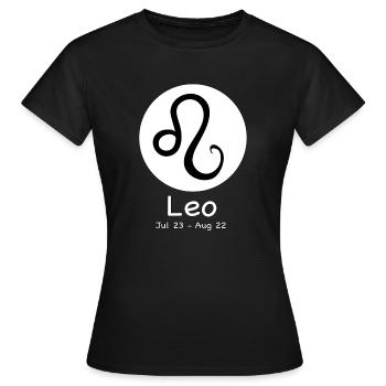 Leo Horoskop - Frauen T-Shirt - Schwarz - Vorne - AI Model Female 172 dark (172cm)