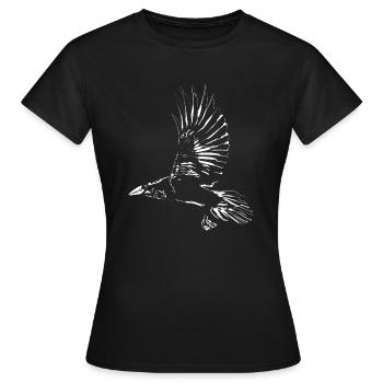 Corbeau - T-shirt Femme - noir - Devant - AI Model Female 172 dark (172cm)
