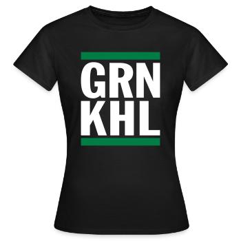GRNKHL - Grünkohl - Frauen T-Shirt - Schwarz - Vorne - AI Model Female 172 dark (172cm)