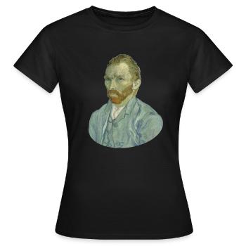 Vincent van Gogh Self Portrait Selbstbild Vincent - Frauen T-Shirt - Schwarz - Vorne - AI Model Female 172 dark (172cm)