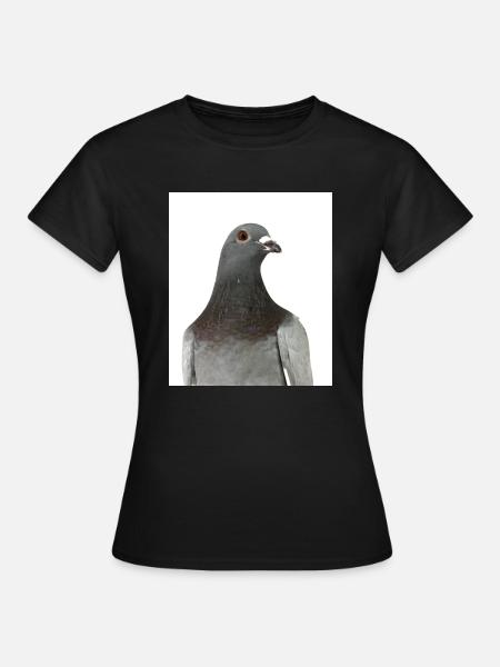 Taube. Pigeon - Frauen T-Shirt - Schwarz