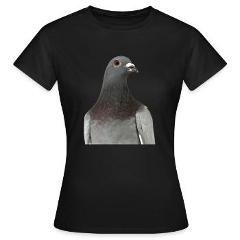 Pigeon - Frauen T-Shirt - Schwarz - Vorne - AI Model Female 172 dark (172cm)