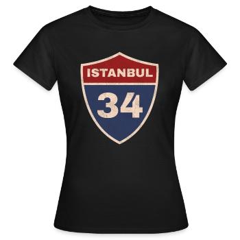 Istanbul - T-shirt Femme - noir - Devant - AI Model Female 172 dark (172cm)